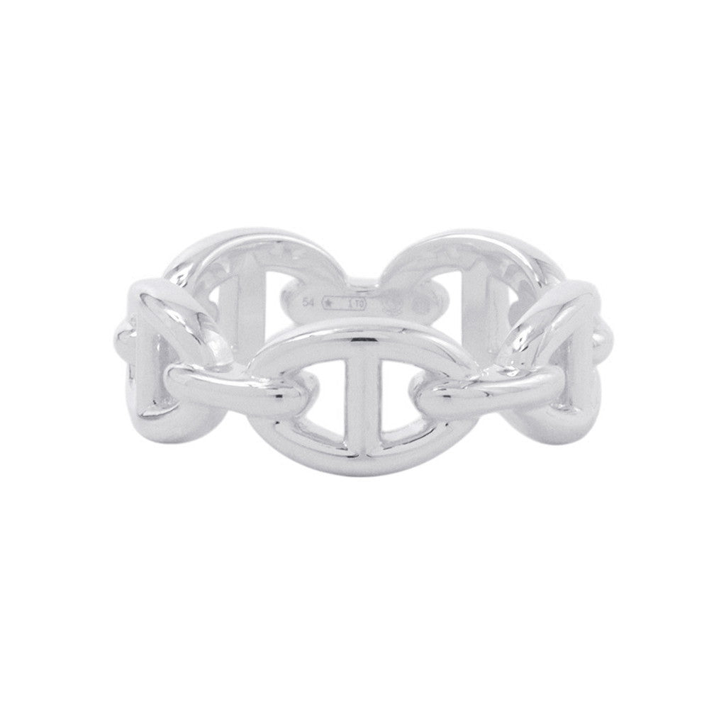 HERMES Chaine d'Ancre Anchene Ring Size PM/54/#14 SV925