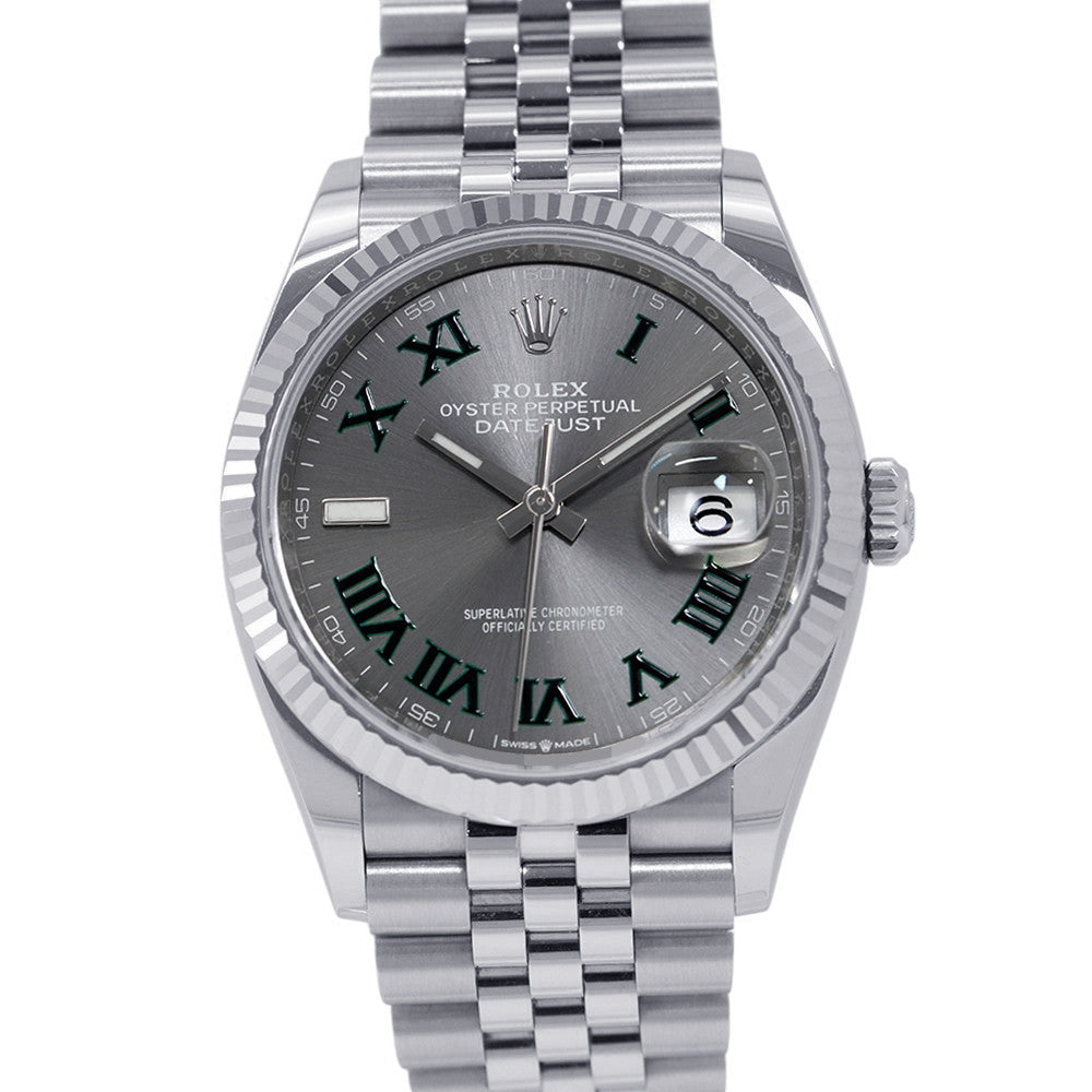 ROLEX Datejust 36 W36mm Stainless Steel K18WG Slate Dial126234