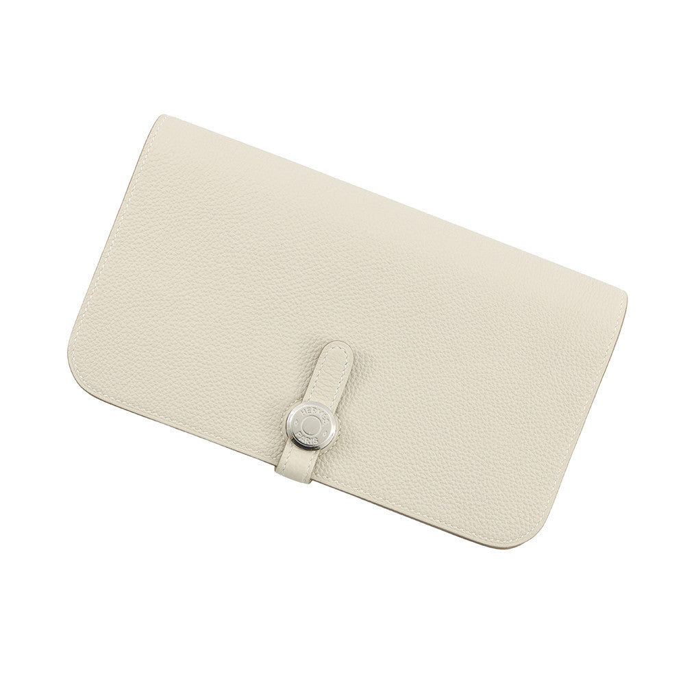 HERMES Dogon Duo Craie Togo Leather