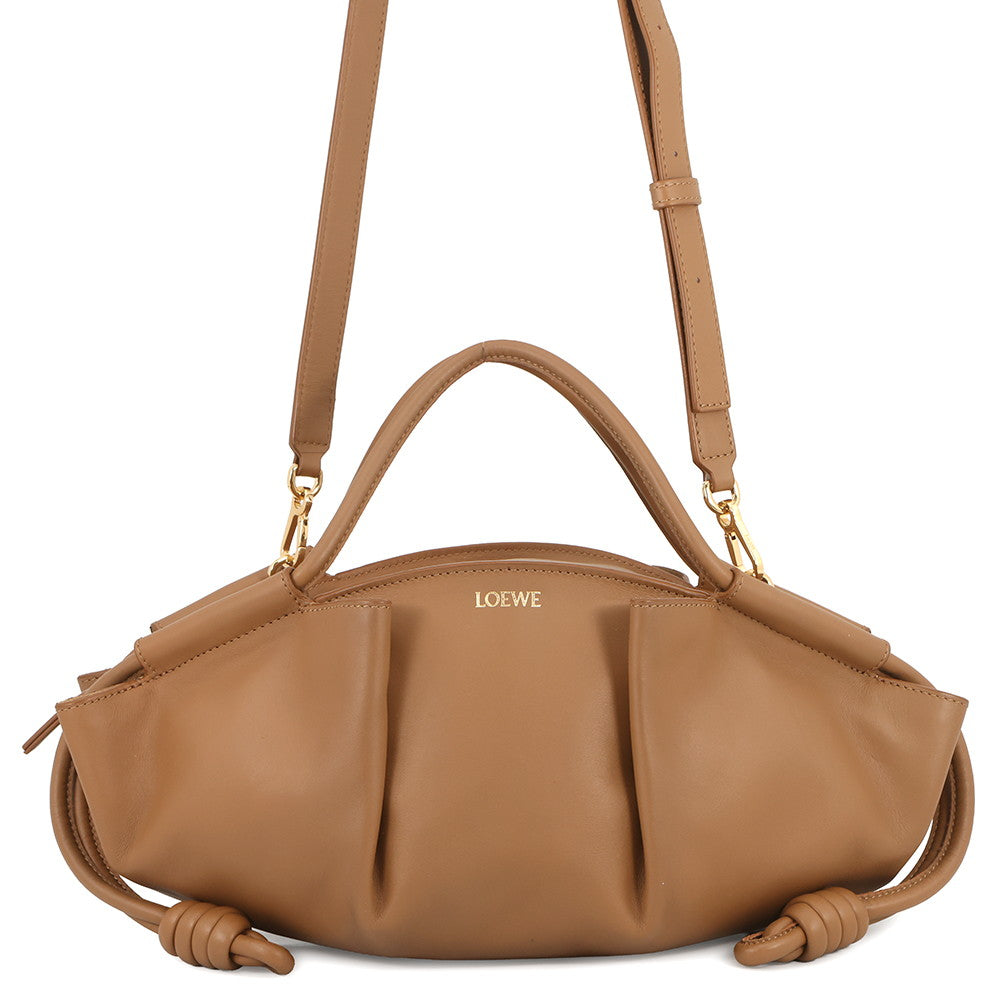 LOEWE Paseo Handbag BrownA709P48X02 Leather Size Small