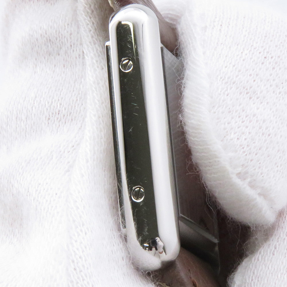 CARTIER tank mast SM H29.5mmxW22mm Stainless Steel Leather Silver DialWSTA0042