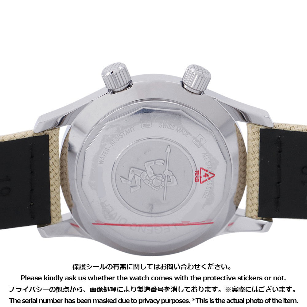 LONGINES Legend Diver Date W36mm Stainless Steel Fabric Beige DialL3.374.4.30.2