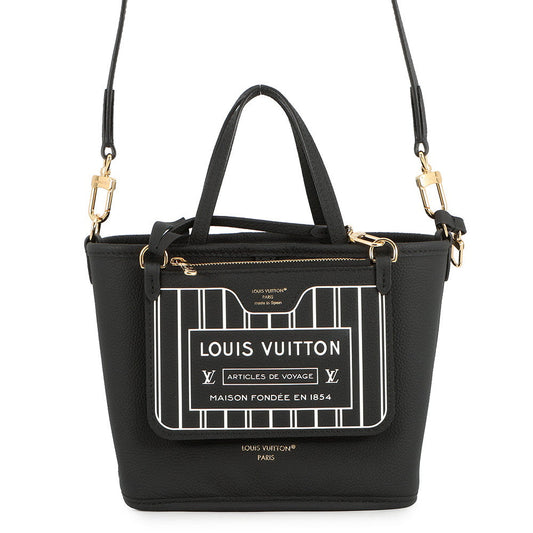 LOUIS VUITTON Neverfull・Inside Out BlackM12099 Monogram Grain Leather Size BB