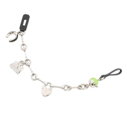 HERMES Bijoux de Bag Charm Black/Granit Metal Box Calf Leather