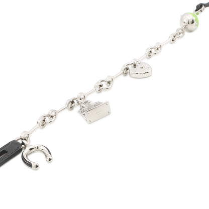 HERMES Bijoux de Bag Charm Black/Granit Metal Box Calf Leather