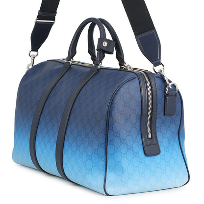 GUCCI Chroma GG Pattern 2-Way Travel Bag Blue Gradation835688 PVC Leather