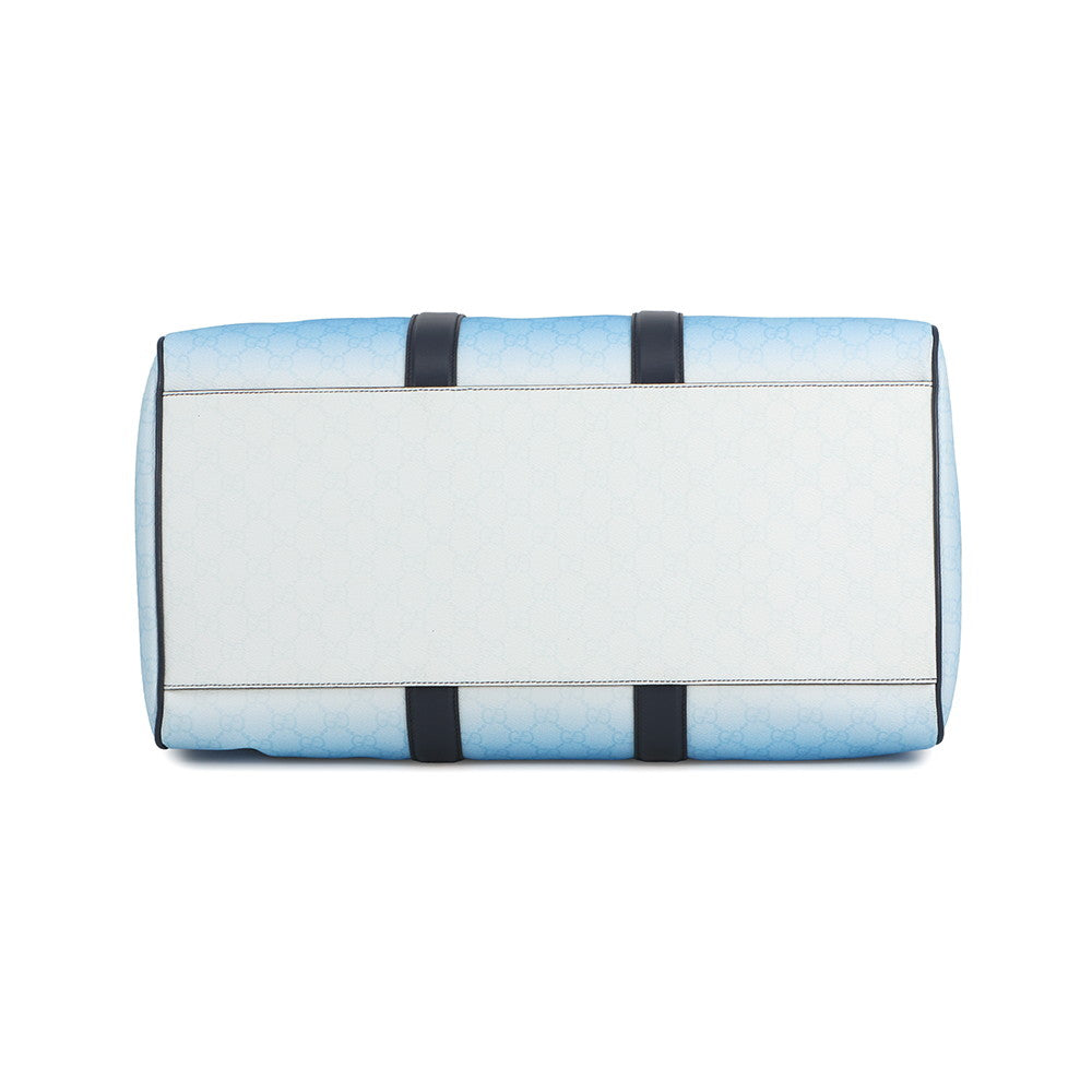 GUCCI Chroma GG Pattern 2-Way Travel Bag Blue Gradation835688 PVC Leather
