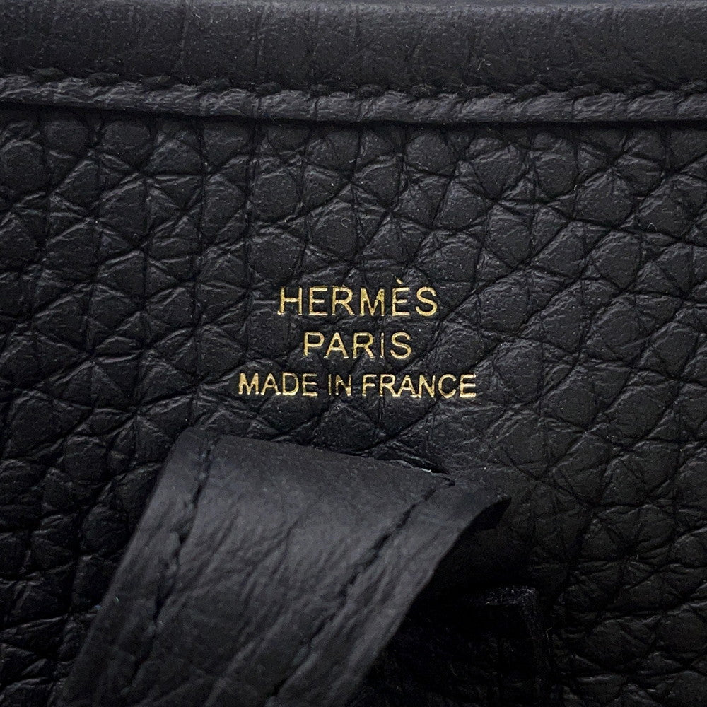 HERMES Evelyne Long Black Taurillon Clemence Size TPM