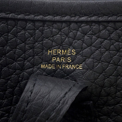 HERMES Evelyne Long Black Taurillon Clemence Size TPM