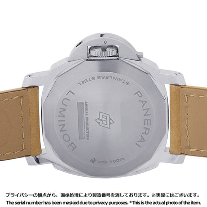 PANERAI Luminor base logo W44mm Stainless Steel Leather Black DialPAM01086
