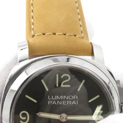 PANERAI Luminor base logo W44mm Stainless Steel Leather Black DialPAM01086