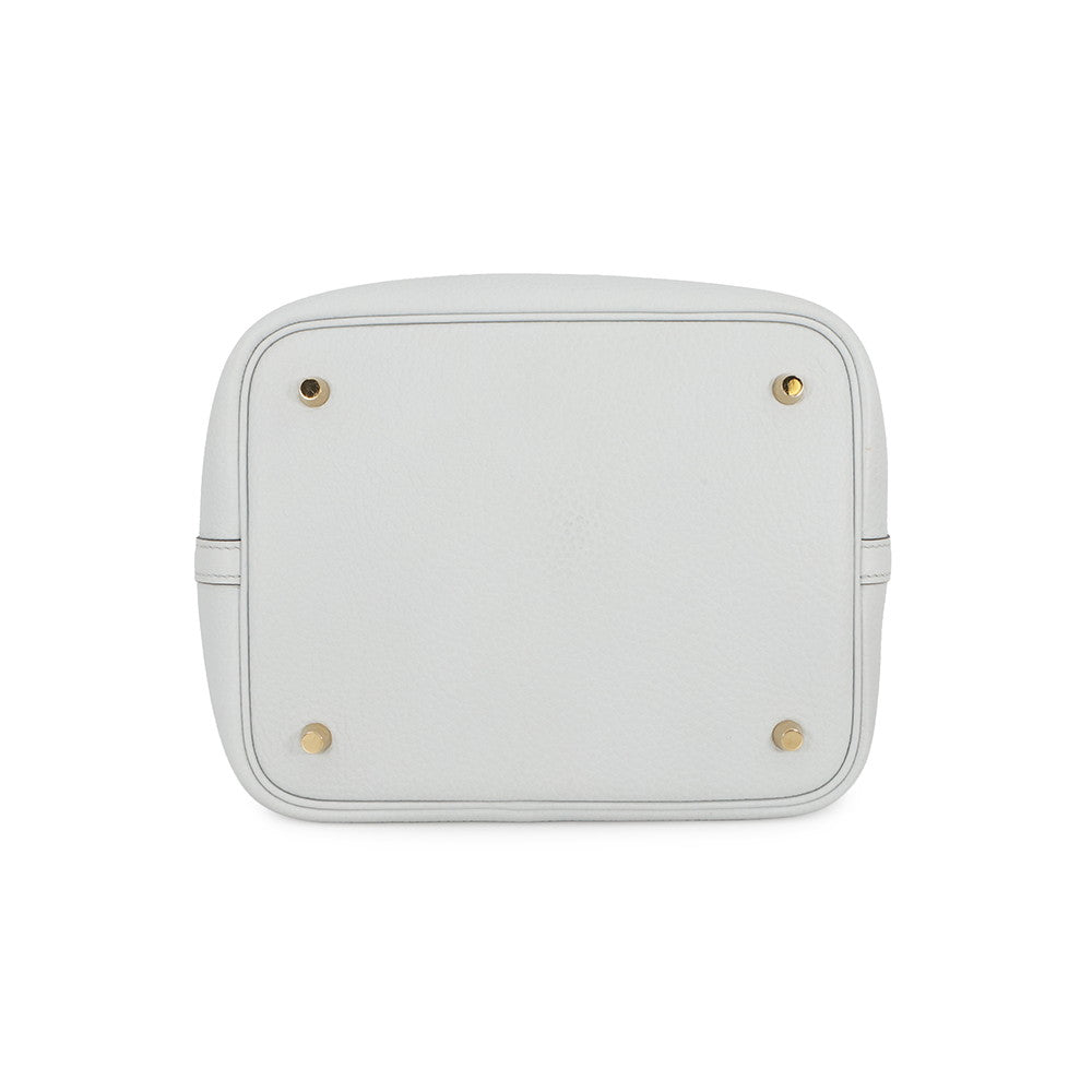 HERMES Picotin Lock Blue Pale Taurillon Clemence Size MM