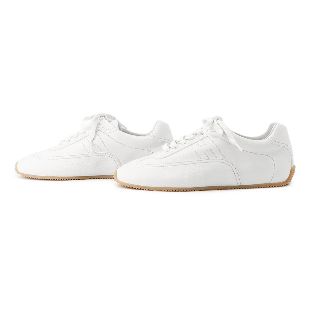 HERMES Sneakers Master White Veau Souple Size 37