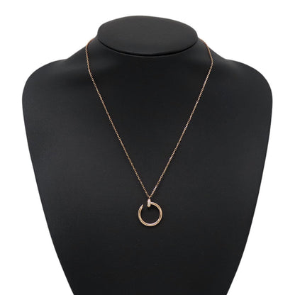 CARTIER Juste Un Clou Necklace DiamondB7224887 18K Pink Gold