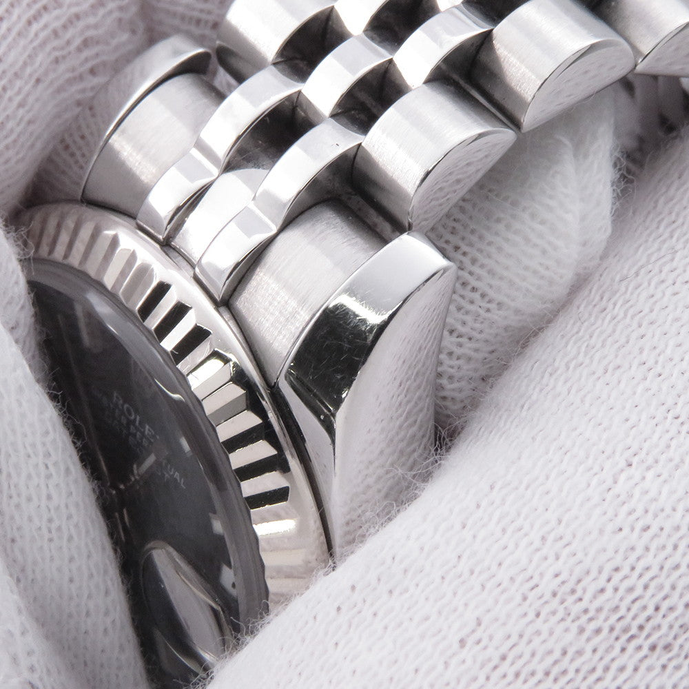 ROLEX Datejust W26mm Stainless Steel K18WG Black Dial179174