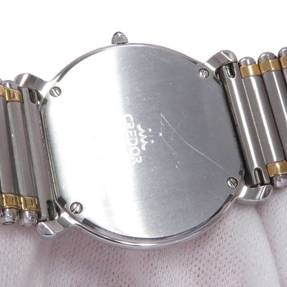 SEIKO CREDOR W31mm Stainless Steel K18YG Ivory Dial5A74-0190