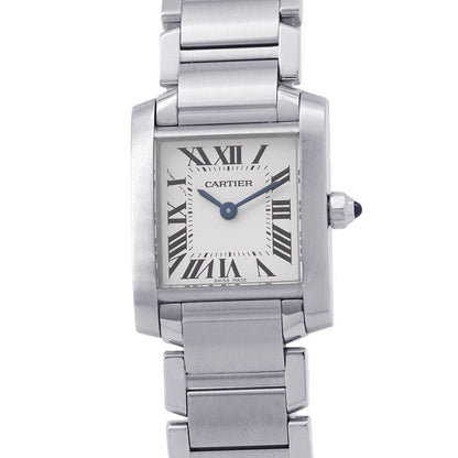 CARTIER Tank francaise SM H25mm×W20mm Stainless Steel Silver DialW51008Q3