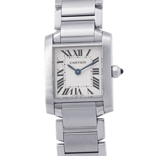 CARTIER Tank francaise SM H25mm×W20mm Stainless Steel Silver DialW51008Q3