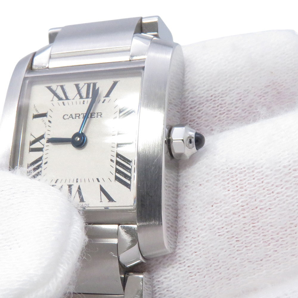 CARTIER Tank francaise SM H25mm×W20mm Stainless Steel Silver DialW51008Q3