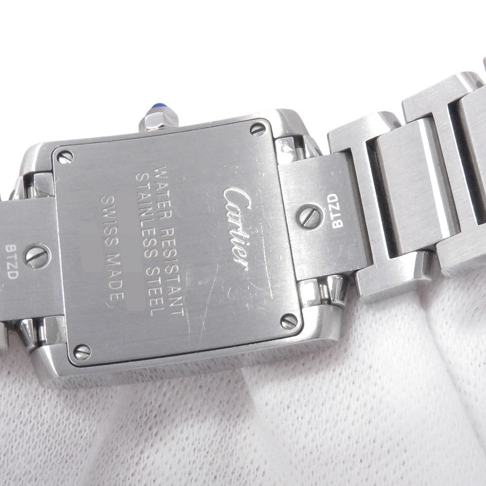 CARTIER Tank francaise SM H25mm×W20mm Stainless Steel Silver DialW51008Q3