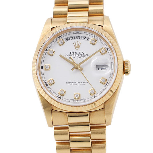 ROLEX Day-Date W36mm 18K Yellow Gold White Dial18238G