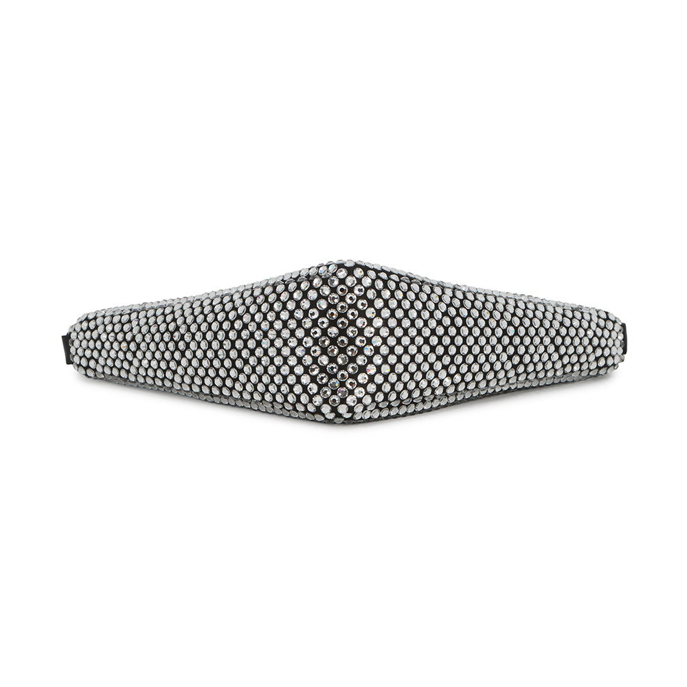PRADA Triangle Pouch Black1NQ044_2AWL_F0T7O Satin CrystalBijoux