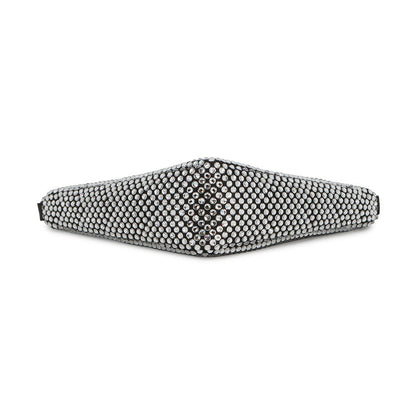 PRADA Triangle Pouch Black1NQ044_2AWL_F0T7O Satin CrystalBijoux