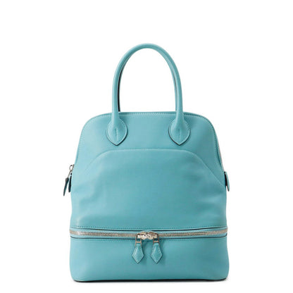 HERMES Bolide Sucre Blue Saint-Cyr Swift Leather