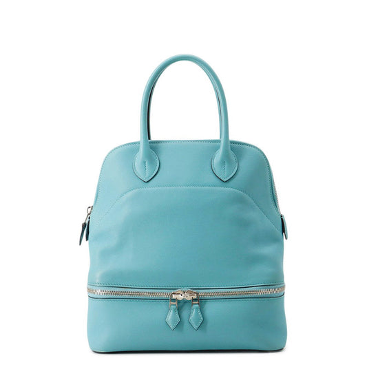 HERMES Bolide Sucre Blue Saint-Cyr Swift Leather