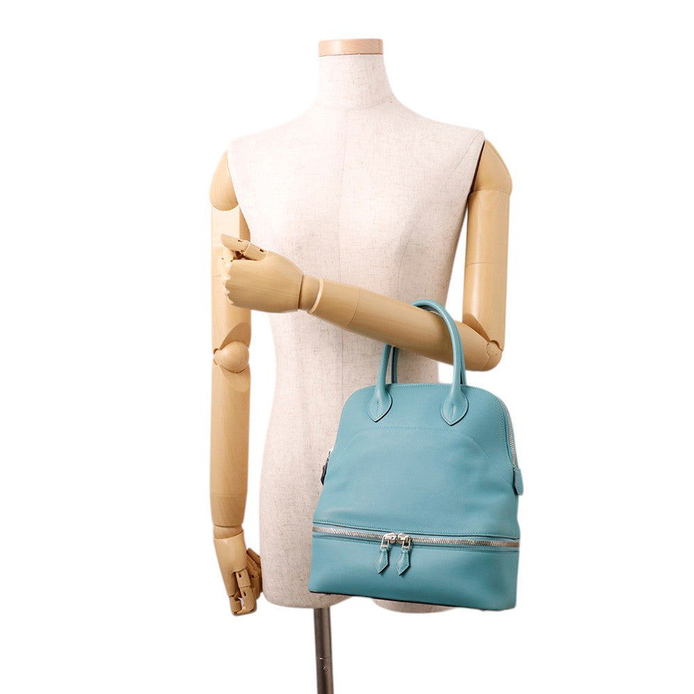 HERMES Bolide Sucre Blue Saint-Cyr Swift Leather