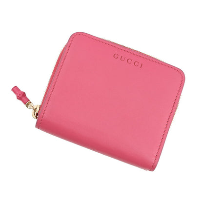 GUCCI Bamboo Small Wallet Pink828171AAEVB5637 Leather