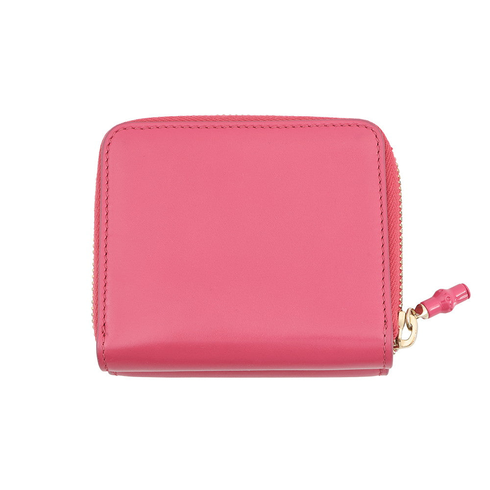 GUCCI Bamboo Small Wallet Pink828171AAEVB5637 Leather