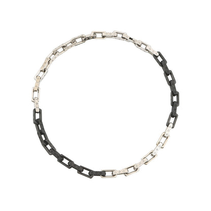 LOUIS VUITTON Necklace・Monogram Chain Black/SilverM00677 Metal