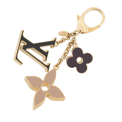 LOUIS VUITTON Bag Bag Charm Fleur de Monogram Noir/Beige/BordeauxM67119 Metal