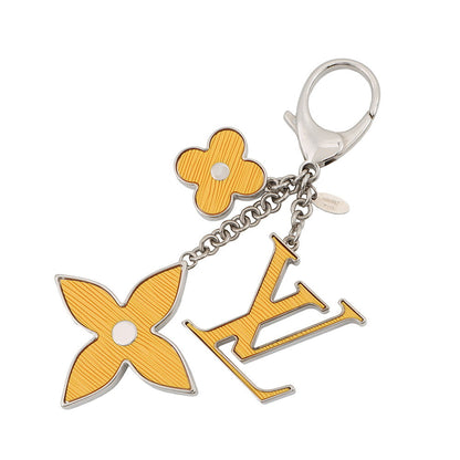 LOUIS VUITTON Bijoux Sac Fleur de Epi Leather YellowM66887 Acetate Zamac