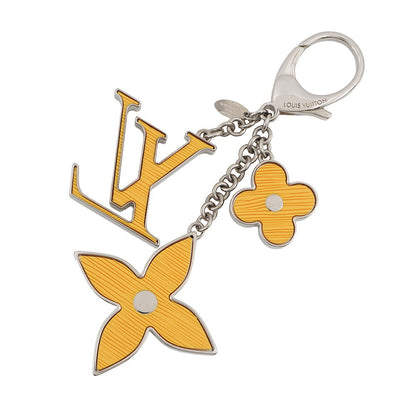 LOUIS VUITTON Bijoux Sac Fleur de Epi Leather YellowM66887 Acetate Zamac