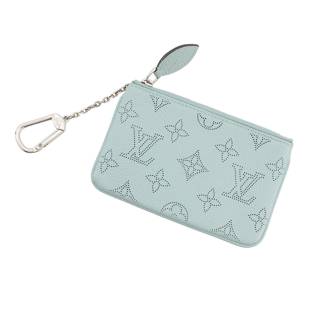 LOUIS VUITTON Pochette Cles Vert LagoonM80696 Monogram Mahina