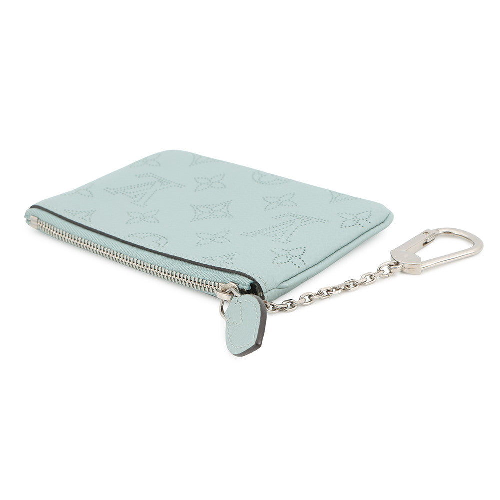 LOUIS VUITTON Pochette Cles Vert LagoonM80696 Monogram Mahina
