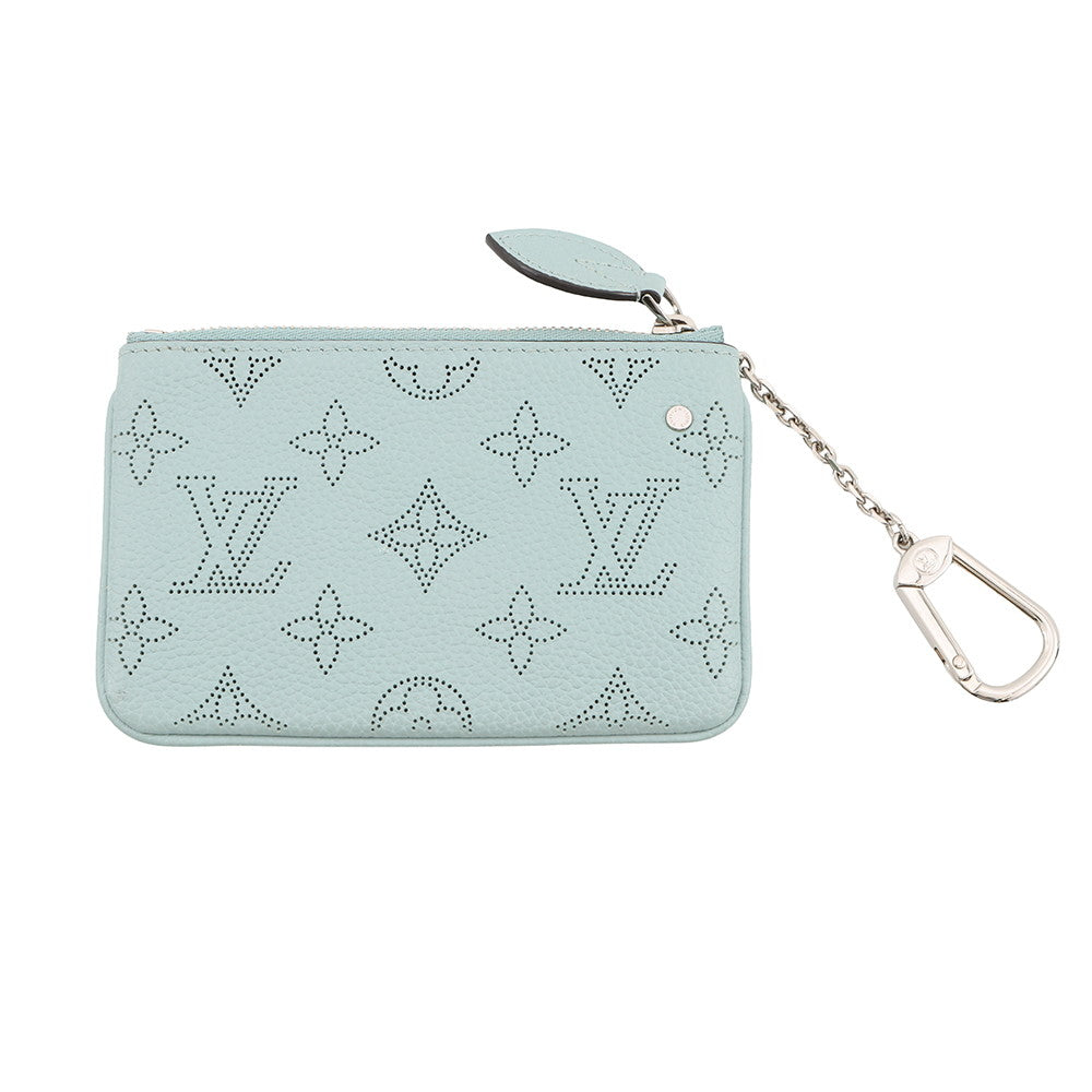 LOUIS VUITTON Pochette Cles Vert LagoonM80696 Monogram Mahina