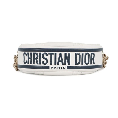 Dior Macrocanage Vibe Hobo White/NavyS7200ONOA_M933 Lambskin Size micro