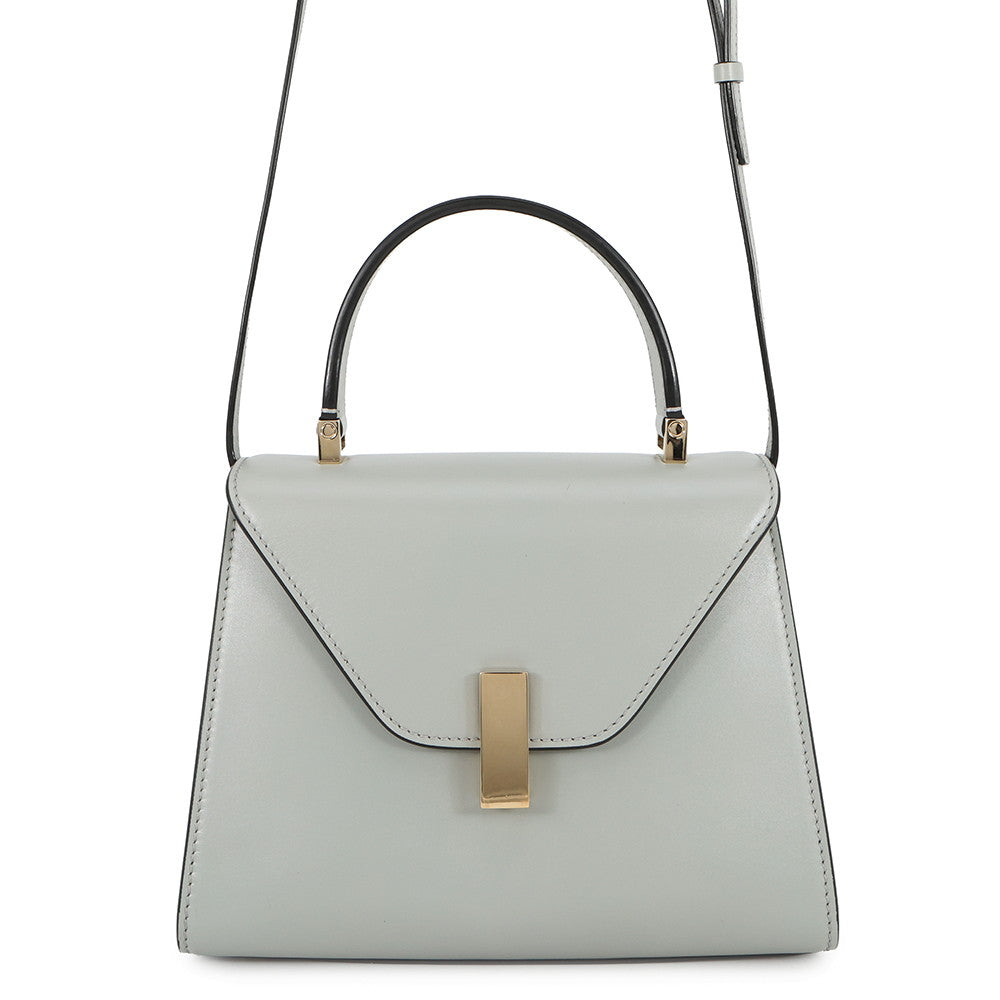 Valextra Valextra Iside 2way Bag Gray Leather Size Mini