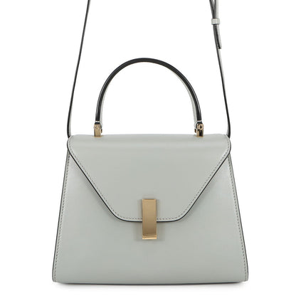 Valextra Valextra Iside 2way Bag Gray Leather Size Mini