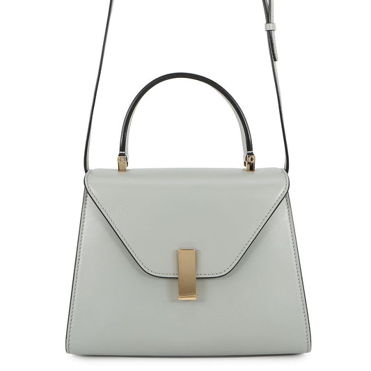 Valextra Valextra Iside 2way Bag Gray Leather Size Mini