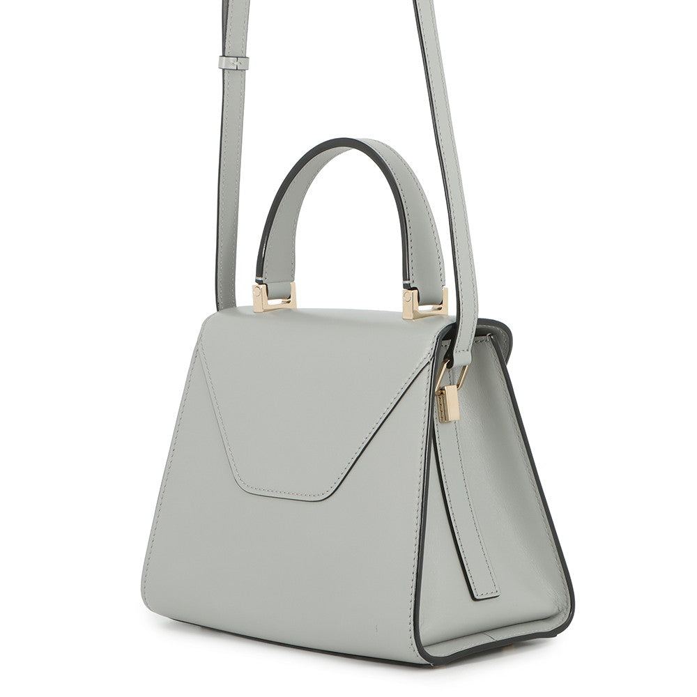 Valextra Valextra Iside 2way Bag Gray Leather Size Mini
