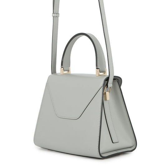 Valextra Valextra Iside 2way Bag Gray Leather Size Mini