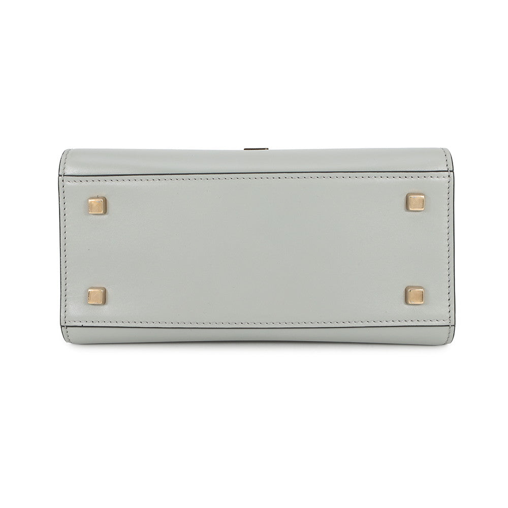 Valextra Valextra Iside 2way Bag Gray Leather Size Mini