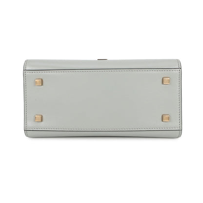 Valextra Valextra Iside 2way Bag Gray Leather Size Mini