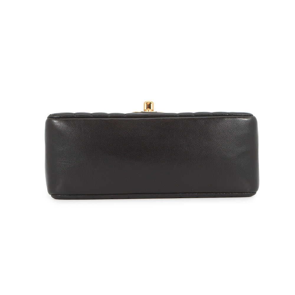 CHANEL Mademoiselle ChainShoulder Black Lambskin Size Mini