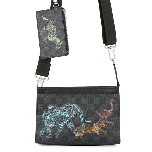 LOUIS VUITTON Gaston Wearable Wallet NoirN64608 Damier Graphite