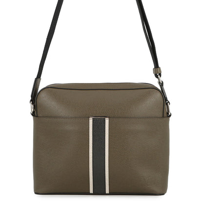LOUIS VUITTON Anton Messanger KhakiM34413 Taiga Leather Size PM